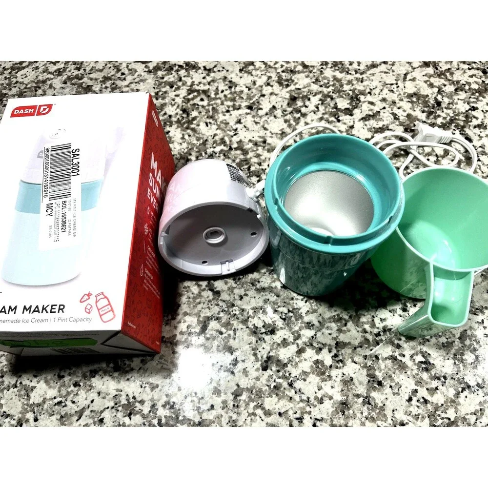 DASH My Pint Ice Cream Maker – 1 Pint Personal Ice Cream Machine, Read Desc.